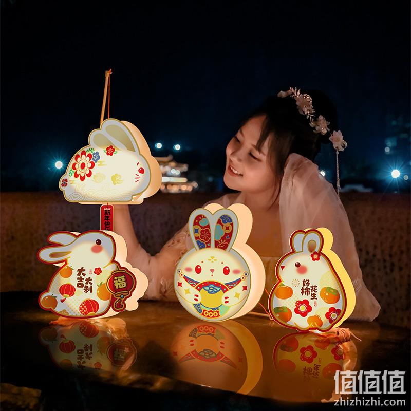 Mongdodo 梦多多 2023新款兔年兔子手提灯笼 9.9元包邮（需用券） 值值值-买手聚集的地方