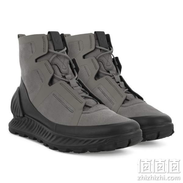 22新款秋季，ECCO 爱步 Exostrike Stealth 突破 男士高帮轻便减震运动鞋833984 817.86元 值值值-买手聚集的地方