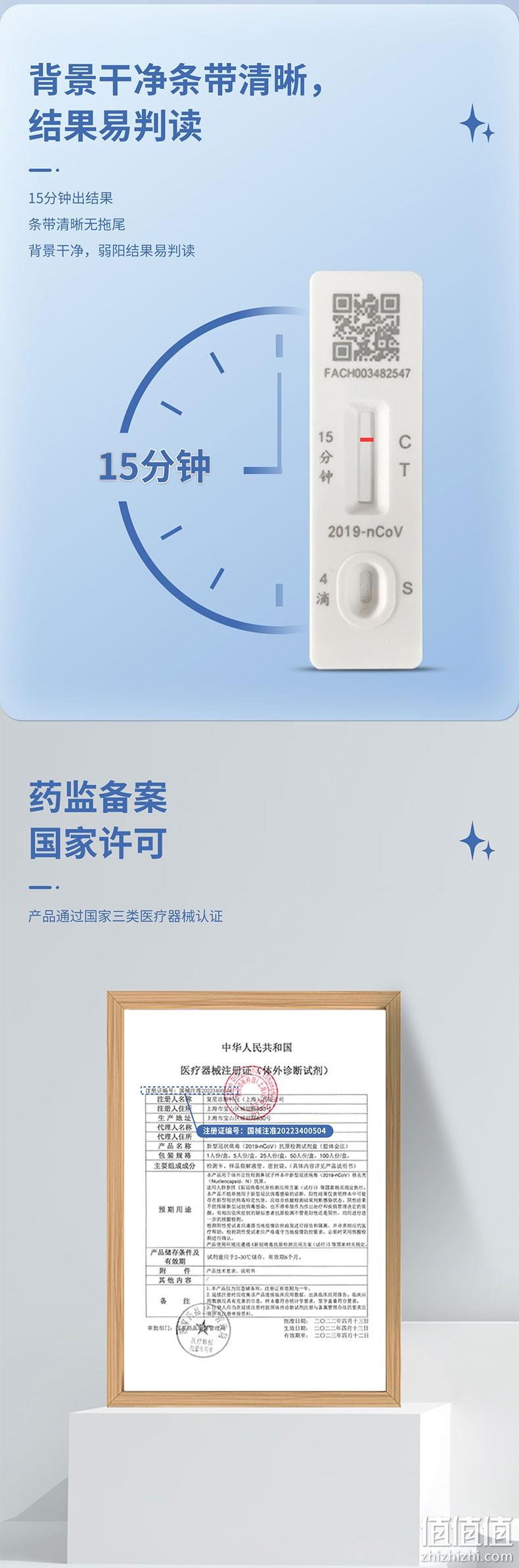 Fosun Diagnostics 复星诊断 星易准 新型冠状病毒（2019-nCoV）抗原检测试剂盒 25人份 新低74.9元包邮（2.9元/次） 值值值-买手聚集的地方