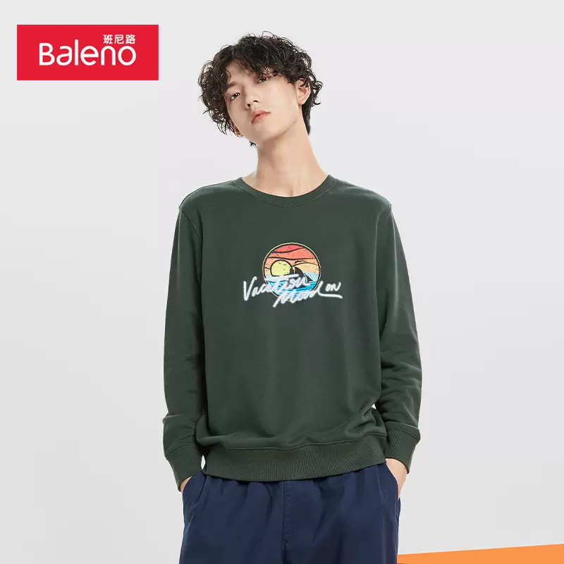 清仓特价，Baleno 班尼路 男士时尚印花圆领卫衣/衬衫 多款 39元包邮（需用券） 值值值-买手聚集的地方