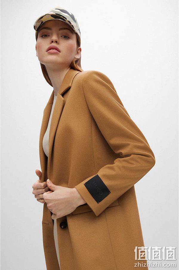 HUGO Hugo Boss 雨果·博斯 Mojeni 女士长款羊毛羊绒混纺大衣50475786 1492.31元（天猫7400元） 值值值-买手聚集的地方