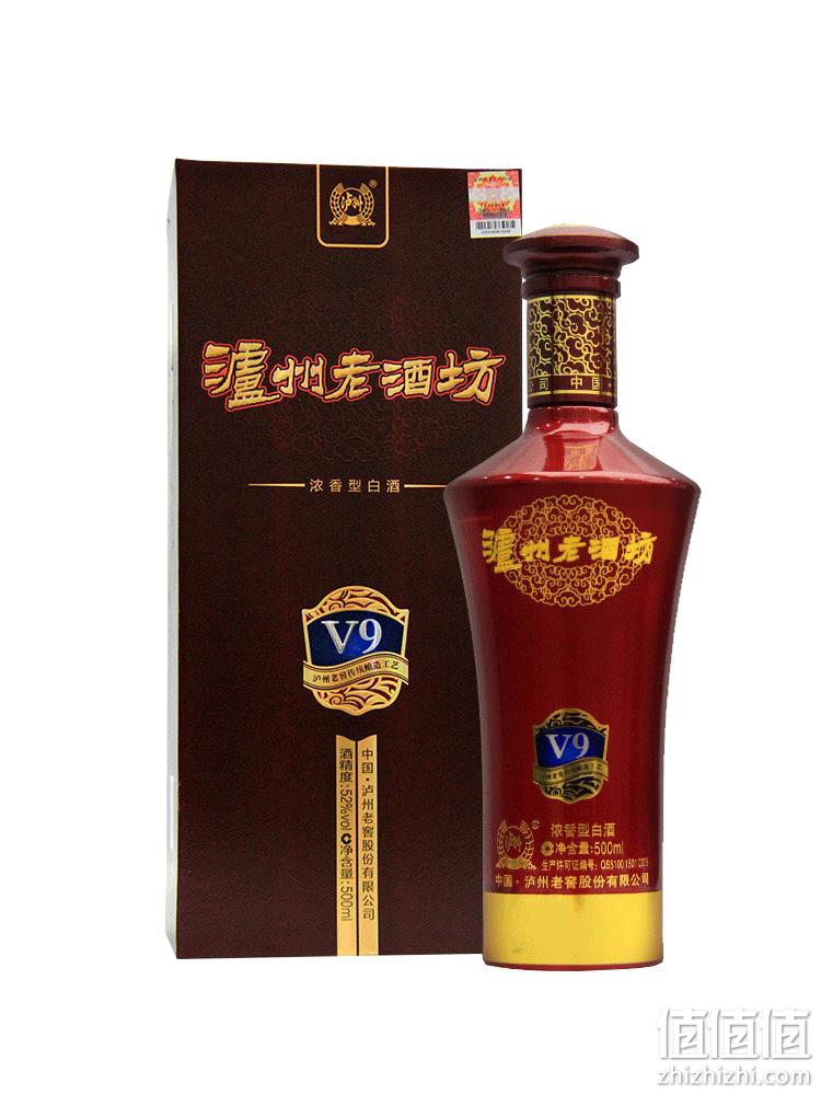 泸州老酒坊 V9 52度浓香型白酒500mL*6瓶整箱装 新低497.38元包邮（双重优惠） 值值值-买手聚集的地方