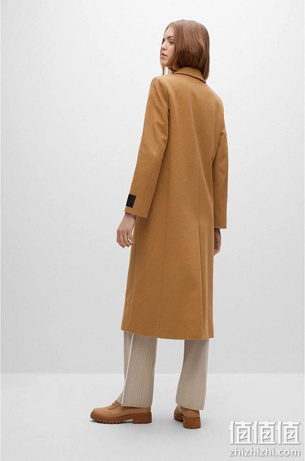 HUGO Hugo Boss 雨果·博斯 Mojeni 女士长款羊毛羊绒混纺大衣50475786 1492.31元（天猫7400元） 值值值-买手聚集的地方