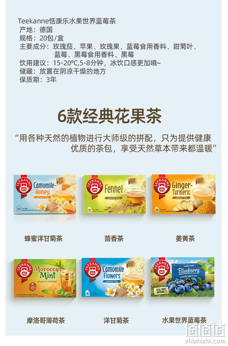 德国百年品牌，TEEKANNE 原装进口水果世界 冷泡茶 20包 多口味 新低11.92元包邮（需领券） 值值值-买手聚集的地方