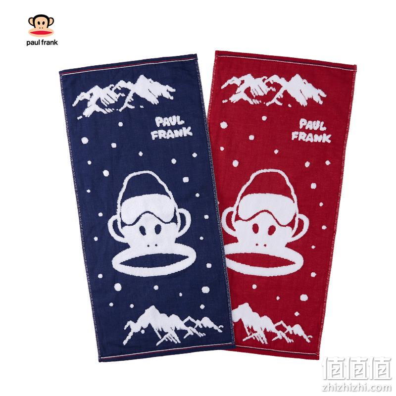 Paul Frank 大嘴猴 双面纯棉浴巾 75*140cm 新低15元包邮（需领券） 值值值-买手聚集的地方
