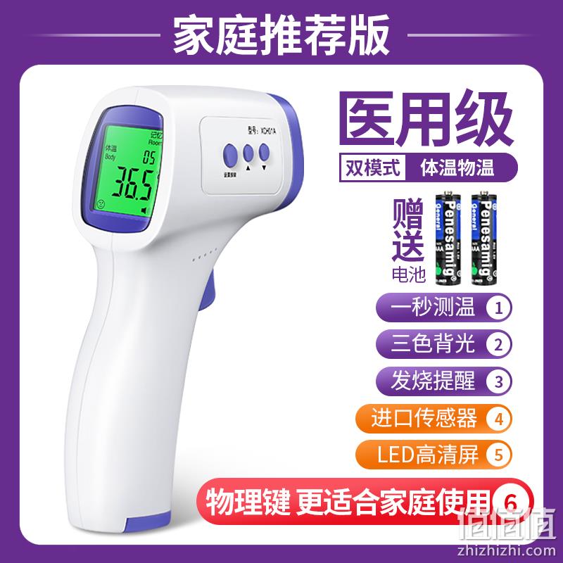 罗脉 KV11 智能红外线电子体温计 额温枪 24.9元包邮（需领券） 值值值-买手聚集的地方