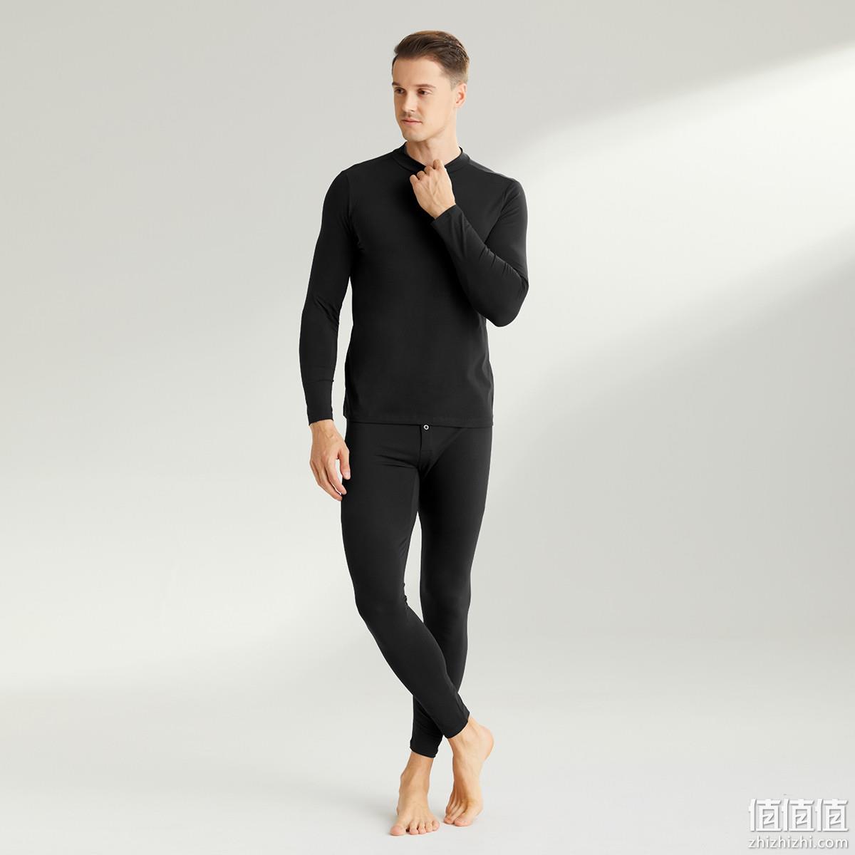 Nautica 诺帝卡 Underwear 22年冬季新款男士半高领保暖内衣套装 2色 新低78.1元包邮（双重优惠） 值值值-买手聚集的地方