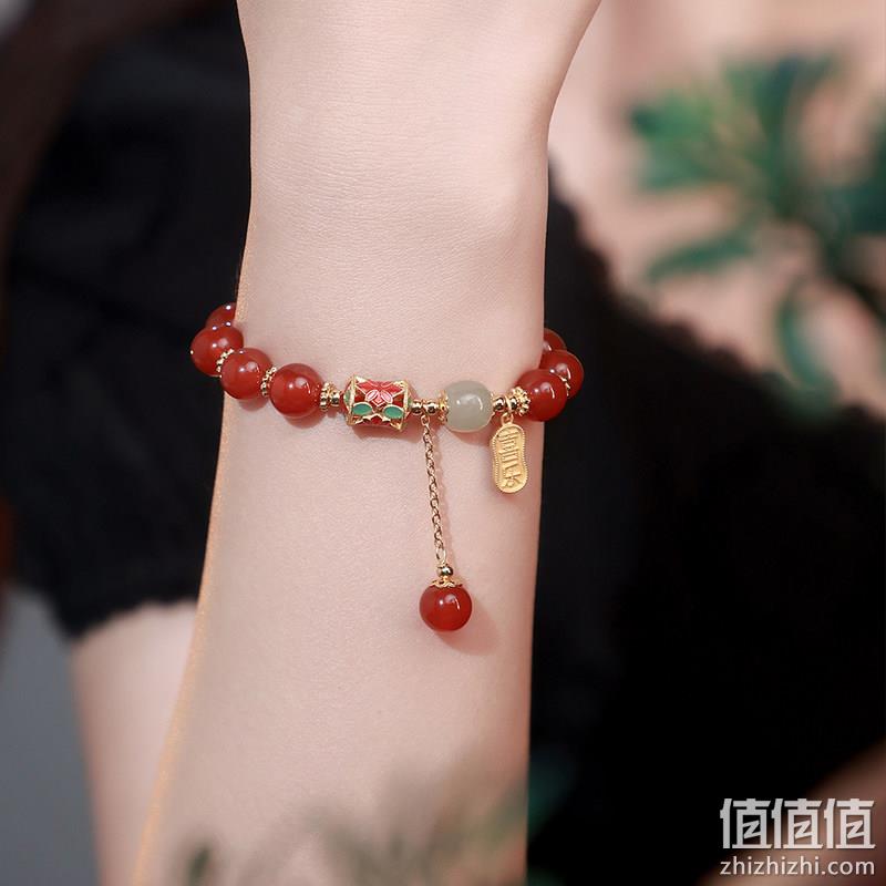 Chow Tai Seng 周大生 S925银红玛瑙转运手链 158元包邮（双重优惠） 值值值-买手聚集的地方