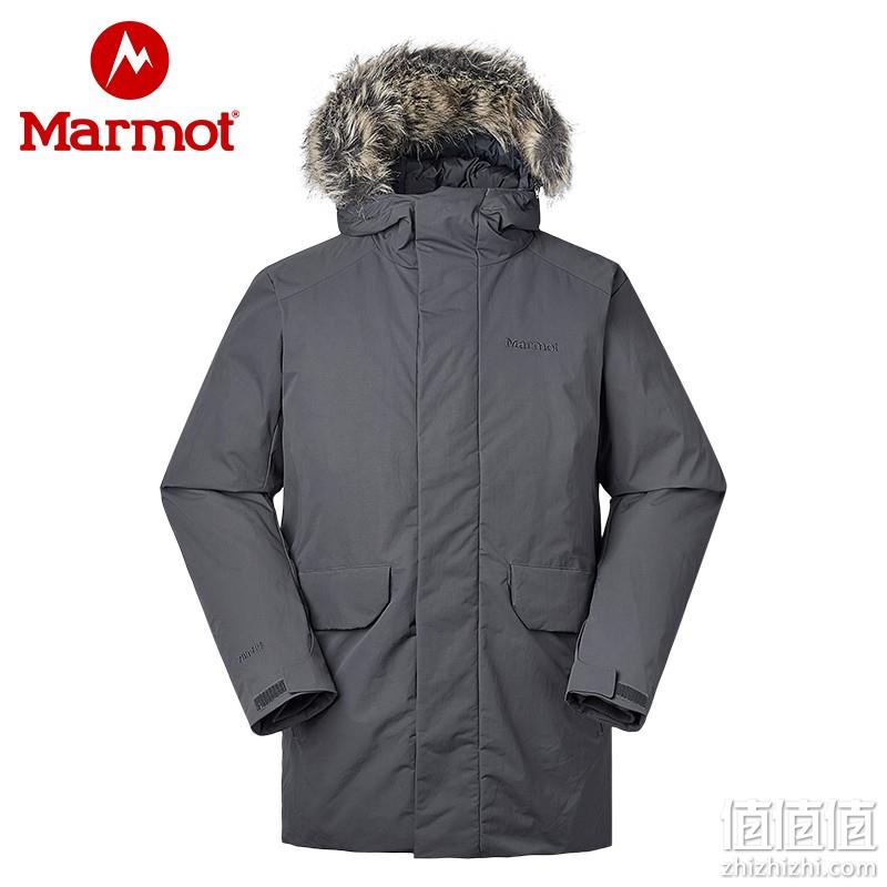 Marmot 土拨鼠 Thomas 男士700蓬带毛领派克羽绒服 V73980 939元包邮（双重优惠） 值值值-买手聚集的地方