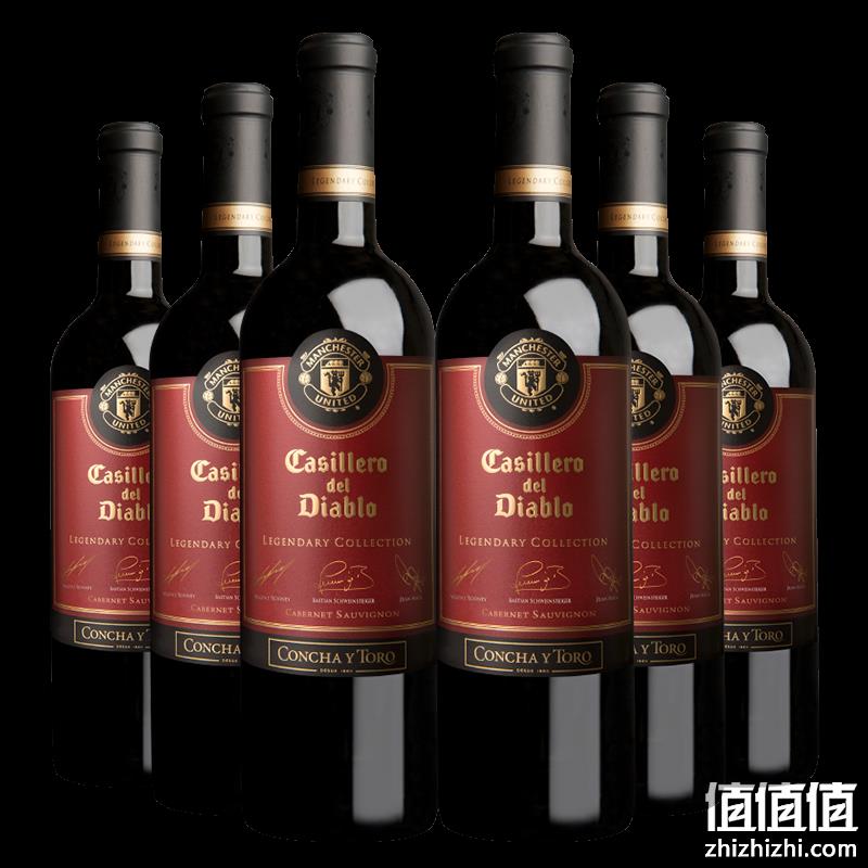 智利原瓶进口，干露 红魔鬼 曼联传奇珍藏葡萄酒750mL*6支 赠复活节之星干红750mL*2瓶 920元包邮（双重优惠） 值值值-买手聚集的地方