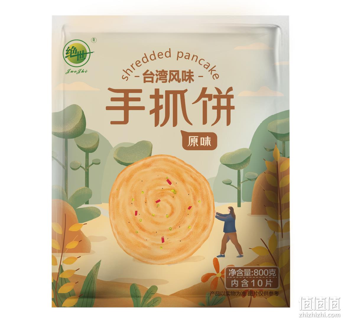 绝世 原味手抓饼 80g*20片 19.9元包邮（需领券） 值值值-买手聚集的地方