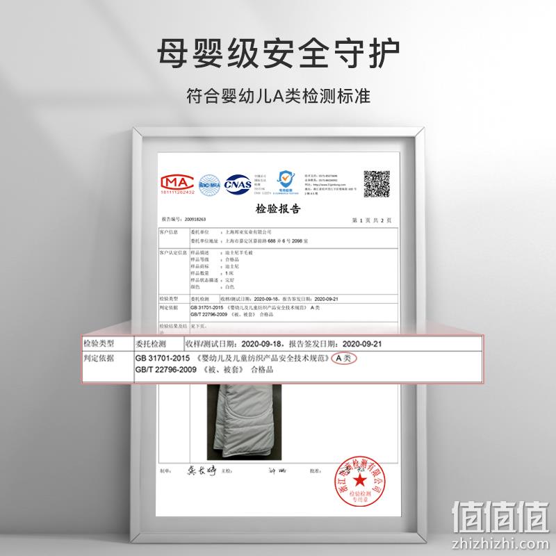 A类标准，Disney 迪士尼 澳洲羊毛加厚被芯 两尺寸同价 158元包邮（需领券） 值值值-买手聚集的地方