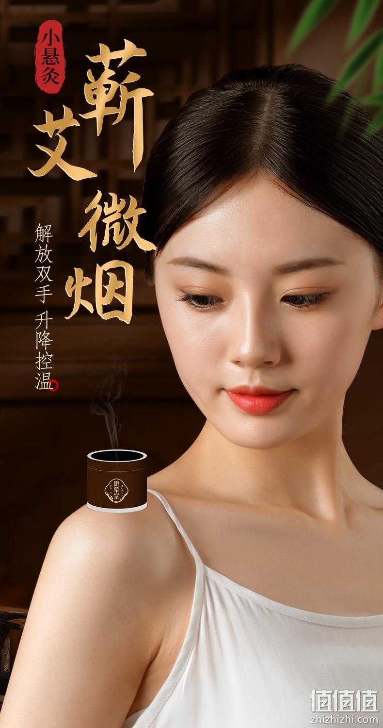 康草堂 艾灸盒随身灸 家用小悬灸筒熏蒸仪器 58元包邮（2件低至48/件） 值值值-买手聚集的地方