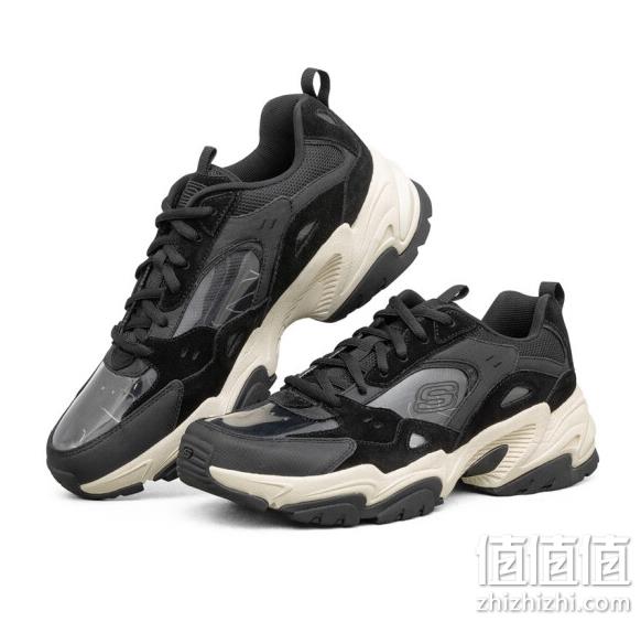 PLUS会员，SKECHERS 斯凯奇 Reality to idea联名款 女子厚底老爹鞋 896011 新低169元包邮（需领券） 值值值-买手聚集的地方