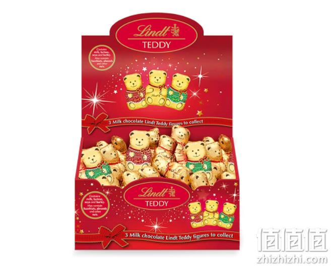 Lindt 瑞士莲 迷你泰迪熊牛奶巧克力  1000g/盒（10g*100个） 新低214.12元 值值值-买手聚集的地方