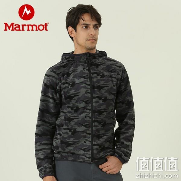 Plus会员，Marmot 土拨鼠 Rocklin 男士弹力抓绒连帽开衫 H83877新低99.05元包邮（双重优惠） 99.05元包邮 值值值-买手聚集的地方