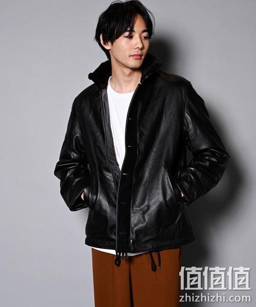 Houston 休斯顿 N-1 男士海军甲板服马皮夹克 1811.82元 值值值-买手聚集的地方