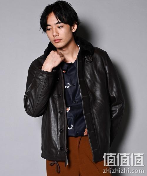 Houston 休斯顿 N-1 男士海军甲板服马皮夹克 1811.82元 值值值-买手聚集的地方