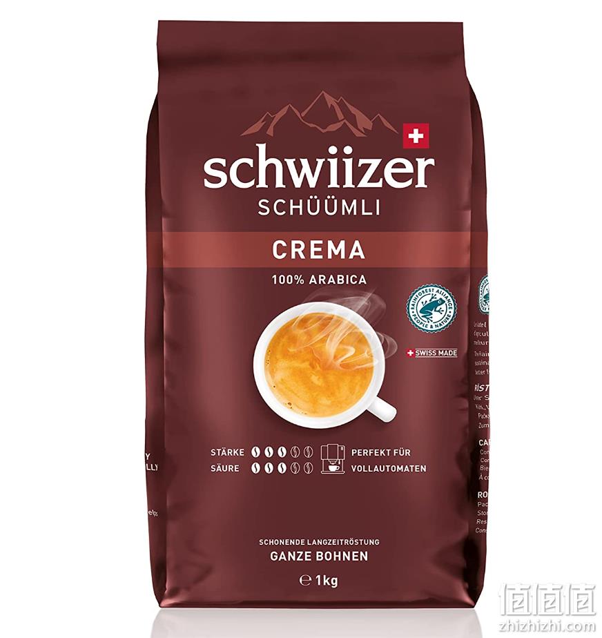 雨林联盟认证，Schwiizer 100%阿拉比卡 咖啡豆 1KG装 136元 值值值-买手聚集的地方
