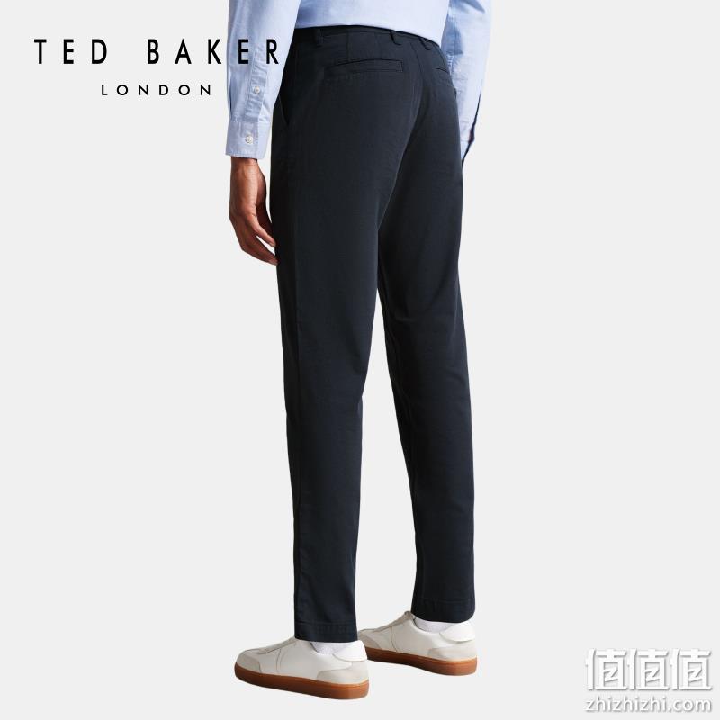 2022秋冬新品，Ted Baker 泰德·贝克 男士舒适棉质混纺通勤纯色休闲裤 252881 275.83元（天猫折后722元） 值值值-买手聚集的地方