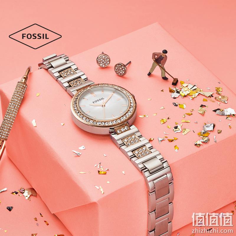 Fossil 化石  满天星系列女士石英手表  BQ3181 3色 399元顺丰包邮（需领券） 值值值-买手聚集的地方