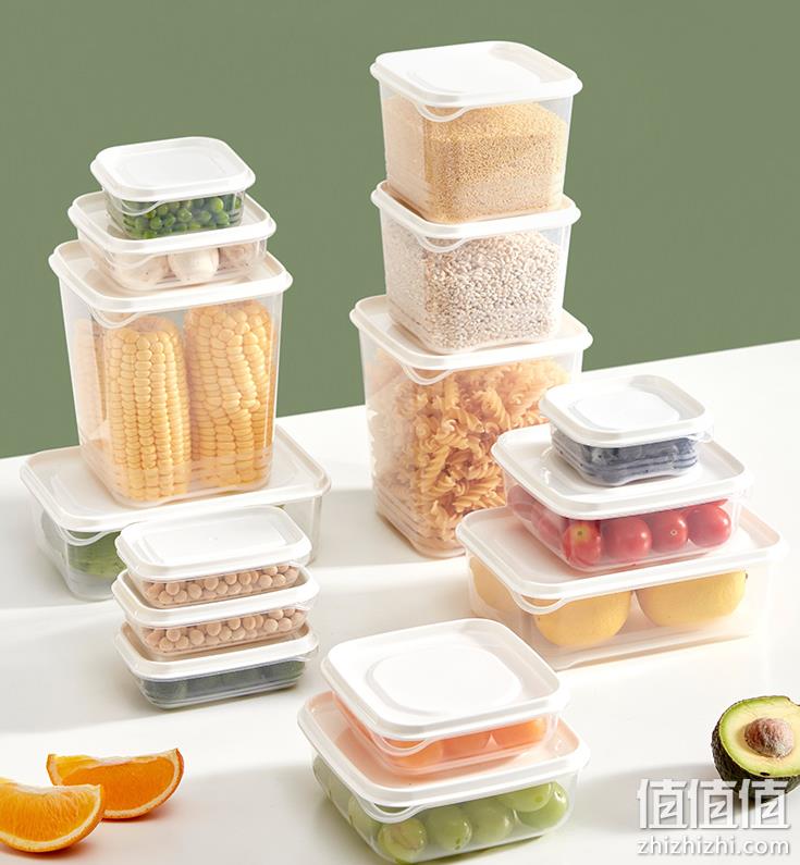 网易严选 食品级冰箱食物收纳盒 10件套 19.9元包邮（需领券） 值值值-买手聚集的地方