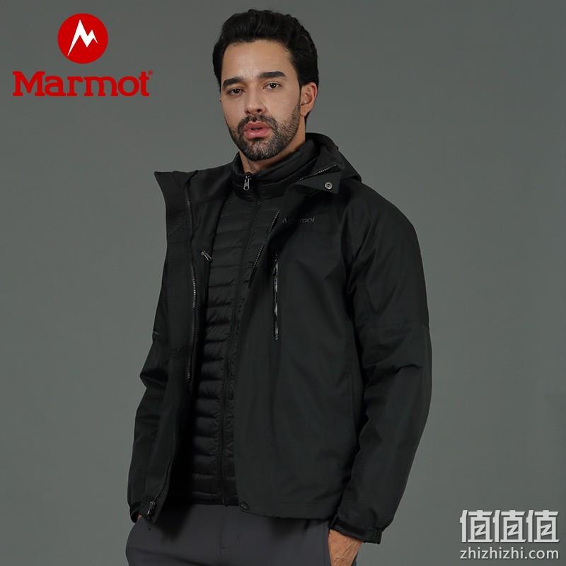 Marmot 土拨鼠 羽绒内胆 三合一户外冲锋衣两件套 V47390 新低819元包邮（需领券） 值值值-买手聚集的地方