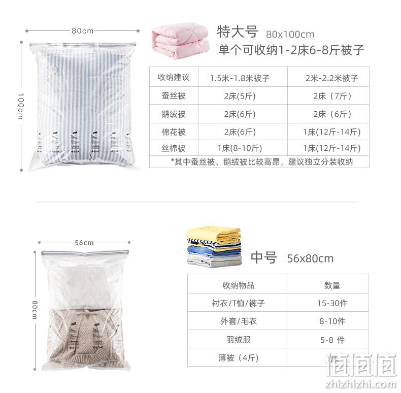 中国航天产品合作企业，TAILI 太力 免抽气真空压缩袋套装 多款 39.9元包邮起（需领券） 值值值-买手聚集的地方