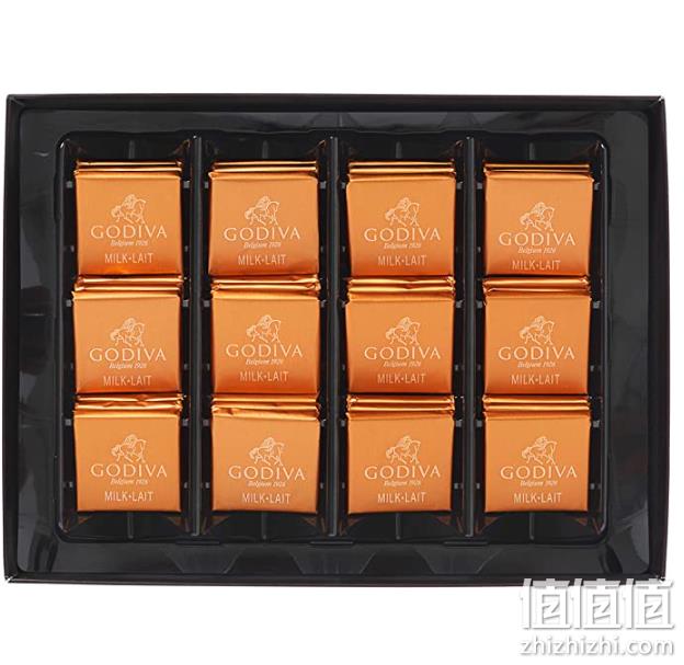 GODIVA 歌帝梵 经典系列牛奶巧克力礼盒 36片装/190g 150.02元（可3件92折​） 值值值-买手聚集的地方