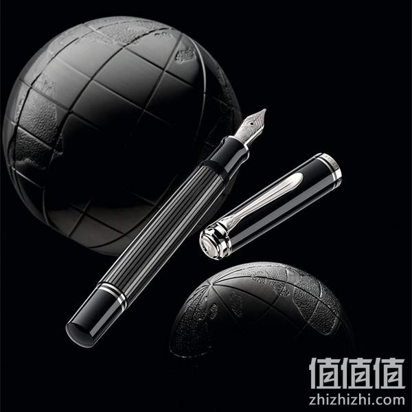 Pelikan 百利金 Souveran帝王系列 M605 14K金笔尖钢笔 F尖 碳黑色 1610元 值值值-买手聚集的地方