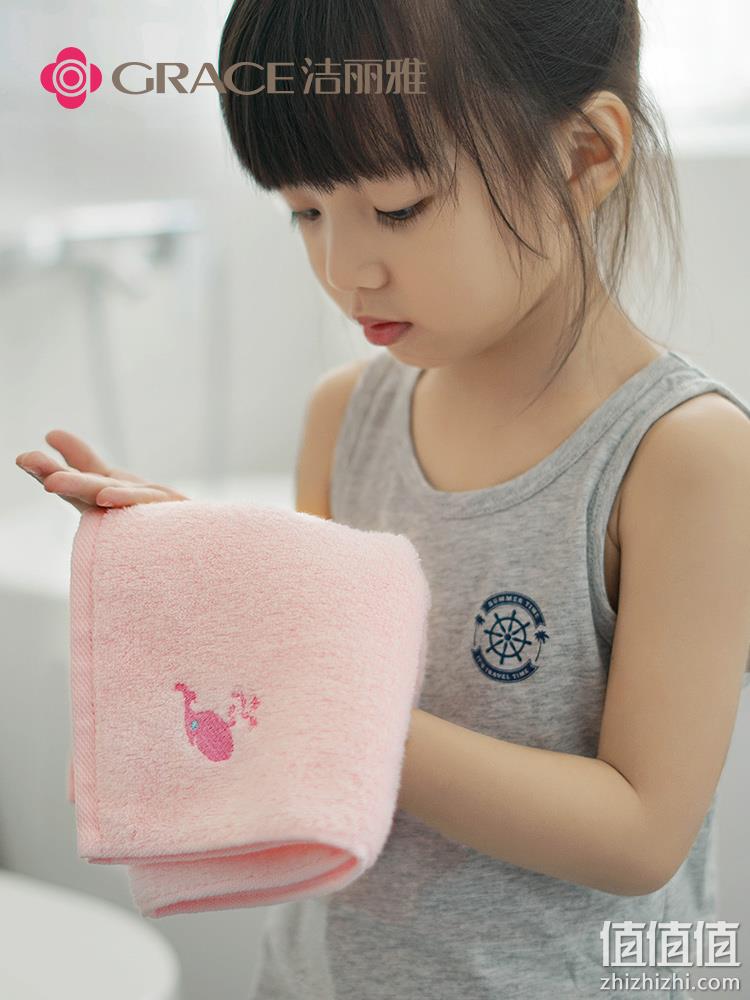 洁丽雅 纯棉小毛巾 50*26cm 6条装 19.9元包邮（需领券） 值值值-买手聚集的地方