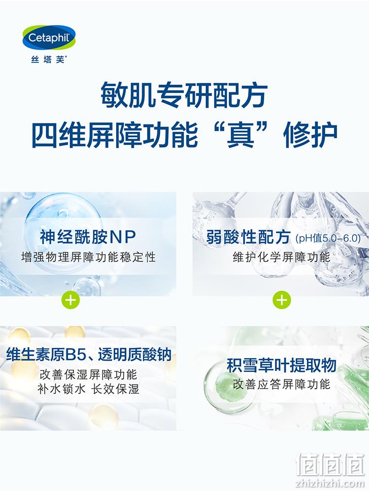 加拿大进口，Cetaphil 丝塔芙 舒敏修护四维面霜 45ml 138元包邮（双重优惠） 值值值-买手聚集的地方