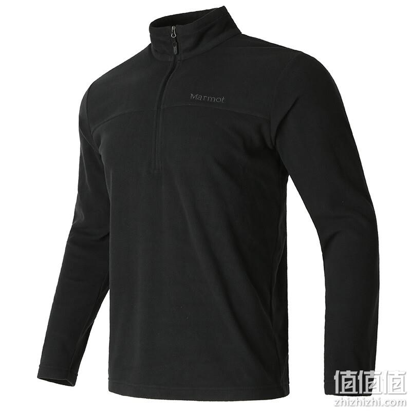 Marmot 土拨鼠 Rocklin ½ Zip 男士抓绒夹克 E22501 179元包邮 值值值-买手聚集的地方