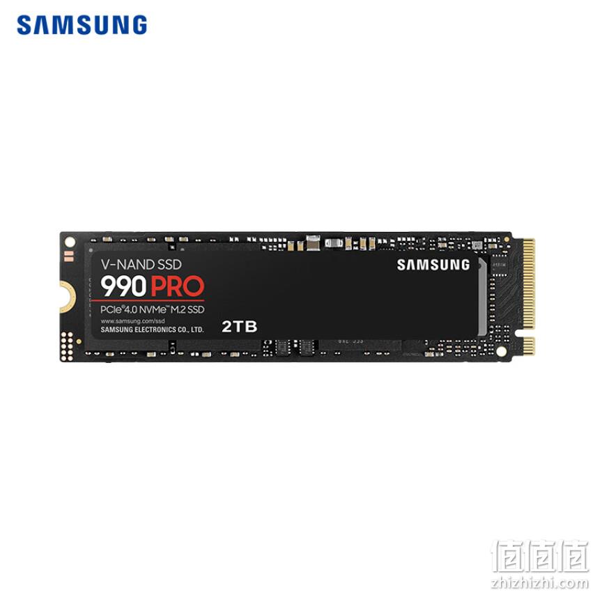 读写速度高达7450/6900MB/s，Samsung 三星 990 PRO NVMe M.2 固态硬盘 2TB 新低1648.76元 值值值-买手聚集的地方