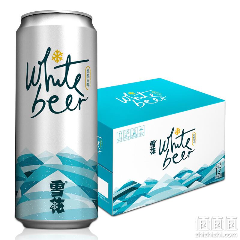 SNOWBEER 雪花 纯酿白啤500mL*12听*3件 89元（折29.67元/箱） 值值值-买手聚集的地方