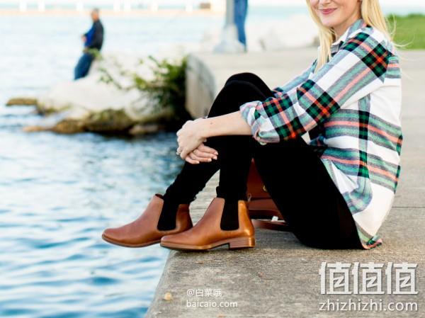 Clarks 其乐 Taylor Shine 女士真皮切尔西靴 299.12元 值值值-买手聚集的地方