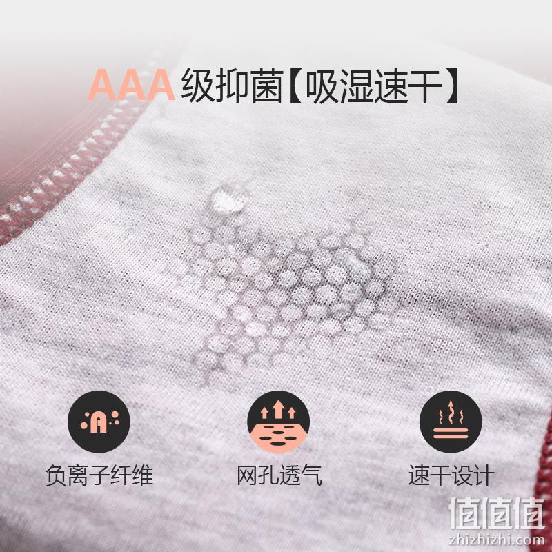 Kappa 60S莫代尔提臀抑菌女士高腰平角内裤 3条装 39元包邮（需领券） 值值值-买手聚集的地方