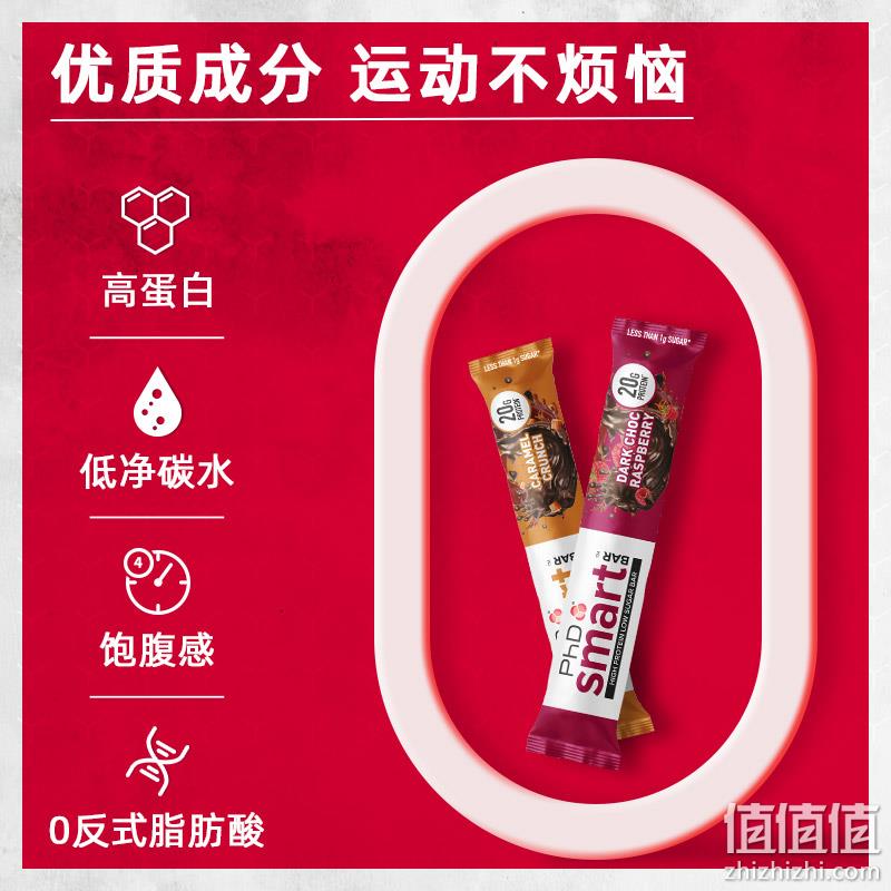 英国营养代餐品牌，PhD Smart 智选 减脂蛋白代餐棒64g*12支 多口味 179元包邮包税（需用券） 值值值-买手聚集的地方