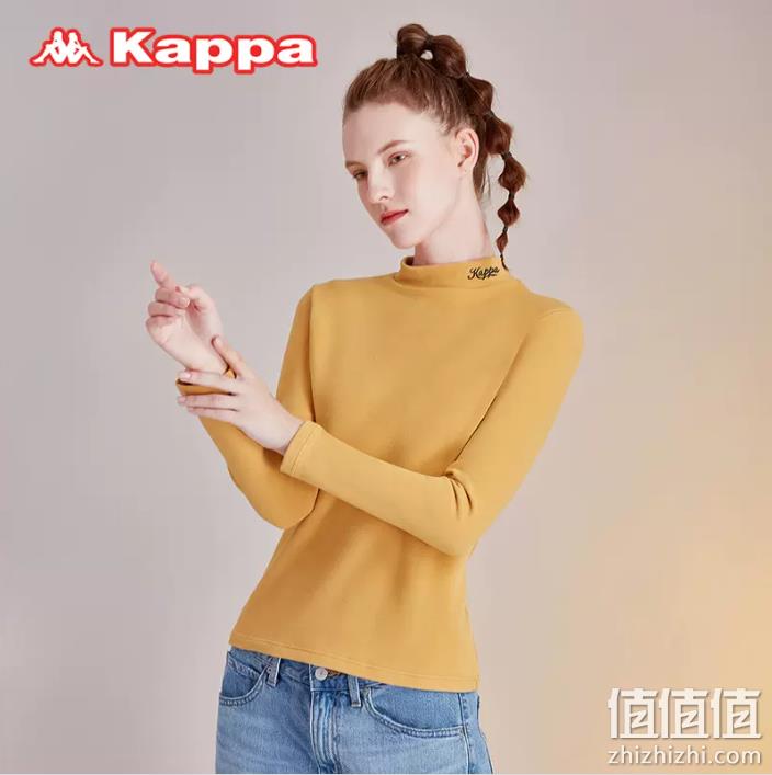 kappa 2022秋季新款 情侣保暖内搭打底衫 男女多色 赠运动袜一双 新低59元包邮（需领券） 值值值-买手聚集的地方