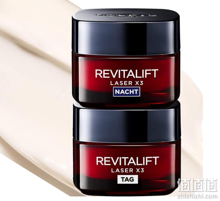 L'Oréal Paris 欧莱雅 Revitalift Laserx3 复颜光学紧致嫩肤去皱 日霜+晚霜套装50mL*2瓶 134元（可3件92折） 值值值-买手聚集的地方