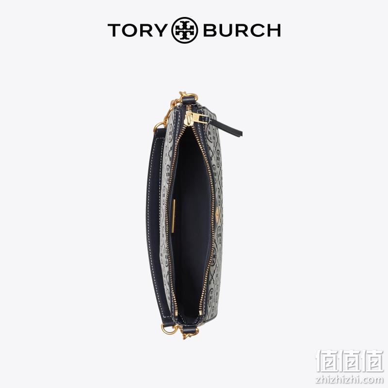TORY BURCH 汤丽柏琦  T Monogram 女士提花斜挎包腋下包 85137 1847.85元（天猫旗舰店3500元） 值值值-买手聚集的地方