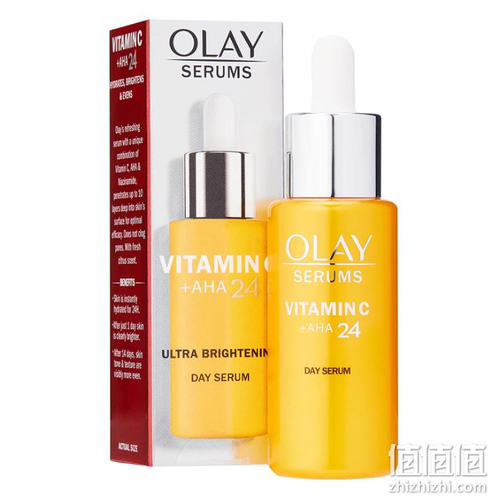 Olay 玉兰油 AHA24 维C24肽亮白保湿精华液 40mL 132.61元（可3件92折） 值值值-买手聚集的地方