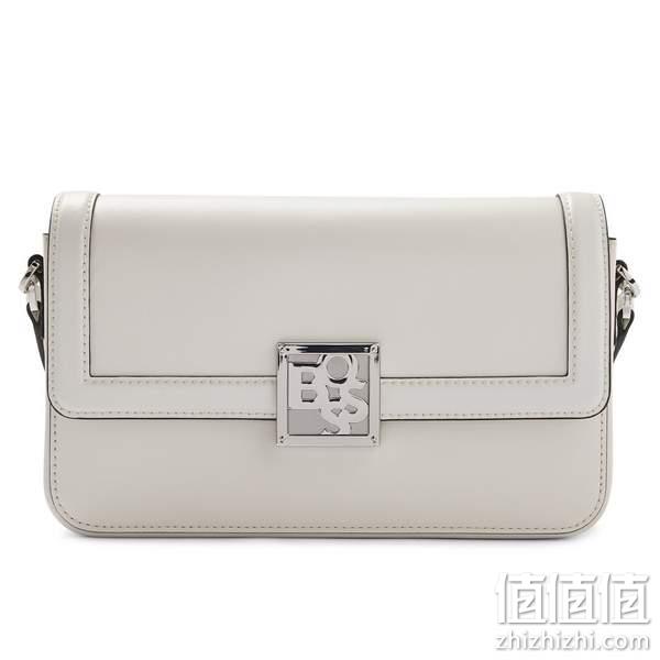 BOSS Hugo Boss 雨果·博斯 Blanca 女士Nappa山羊皮单肩包50472427 1077.7元（Prime会员92折） 值值值-买手聚集的地方