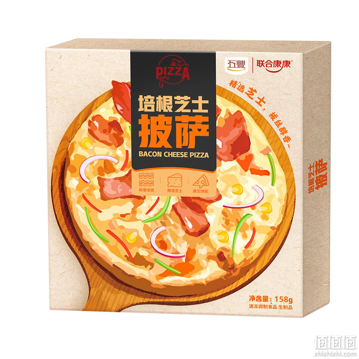 华润五丰旗下，联合康康 7寸半成品培根芝士披萨 158g*3个 史低29.4元包邮（需领券） 值值值-买手聚集的地方