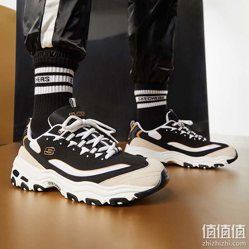Skechers 斯凯奇 D'Lites系列 男士经典熊猫鞋老爹鞋 666114 279元包邮元包邮（需领券） 值值值-买手聚集的地方