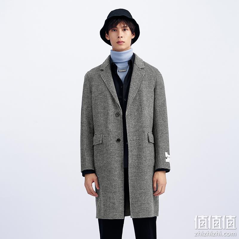 GXG 韩版男士休闲时尚长款羊毛混纺大衣 多款 199元包邮（需领券） 值值值-买手聚集的地方