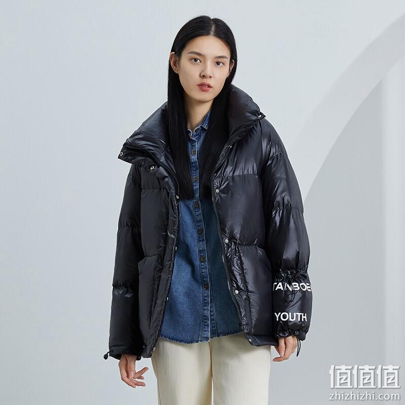 一衣三穿，Tanboer 坦博尔 女士可拆卸下摆百变羽绒服外套 TW216608 199元包邮（需领券） 值值值-买手聚集的地方
