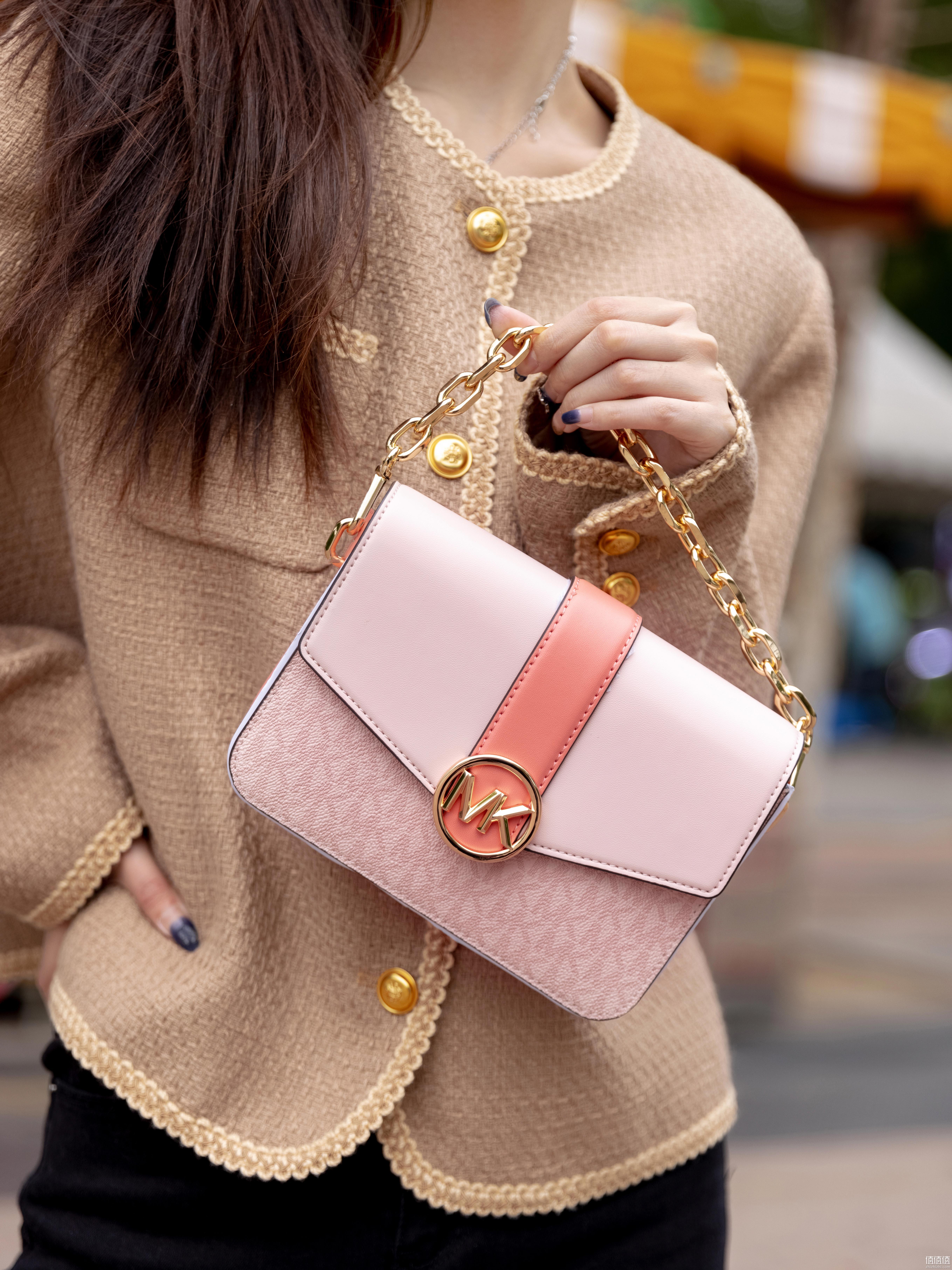 Michael Kors 迈克·科尔斯 Carmen 小号老花链条单肩斜挎包 35S2GNMC7V 873.61元 值值值-买手聚集的地方