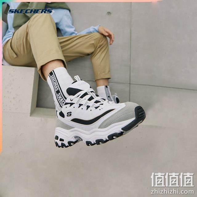 Skechers 斯凯奇 D'Lites系列 男士经典熊猫鞋老爹鞋 666114 279元包邮元包邮（需领券） 值值值-买手聚集的地方