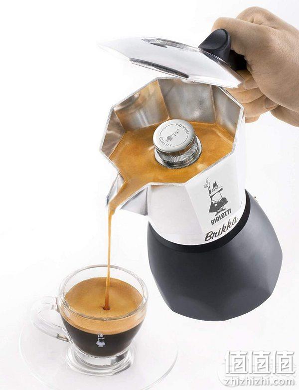 Bialetti 比乐蒂 Brikka 双阀高压摩卡壶咖啡壶 4杯量 338元 值值值-买手聚集的地方